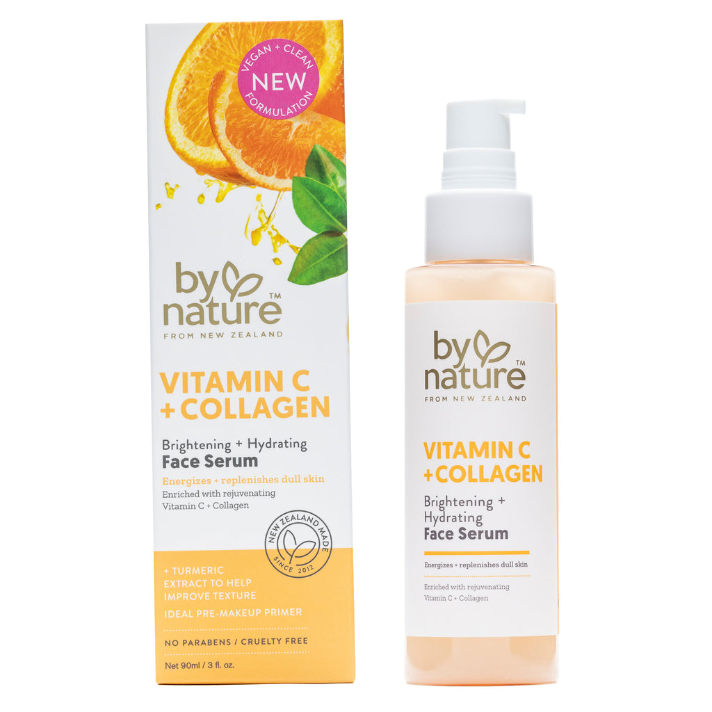 Face Serum Vitamin C + Collagen Brightening Skincare By Nature