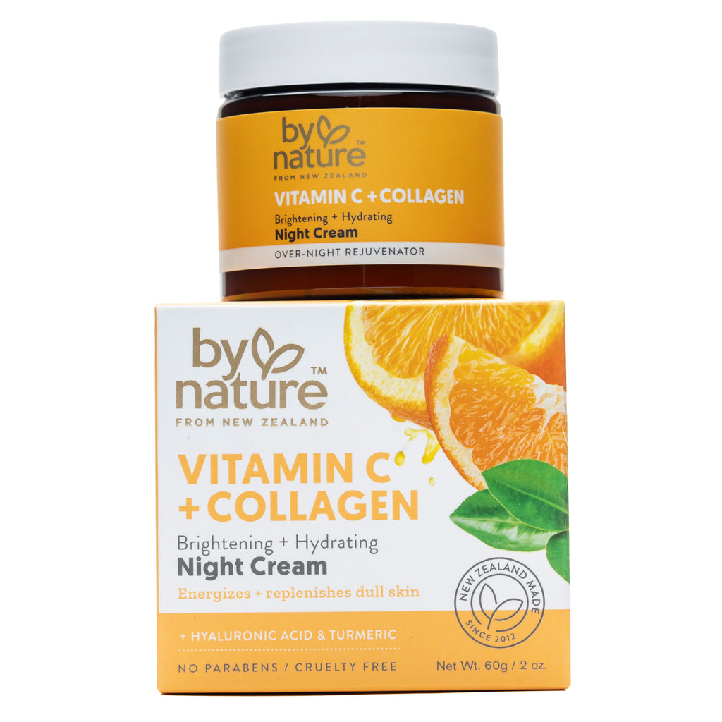 Night Cream with Vitamin C + Collagen Brightening Skin Care By Nature Skincare Global