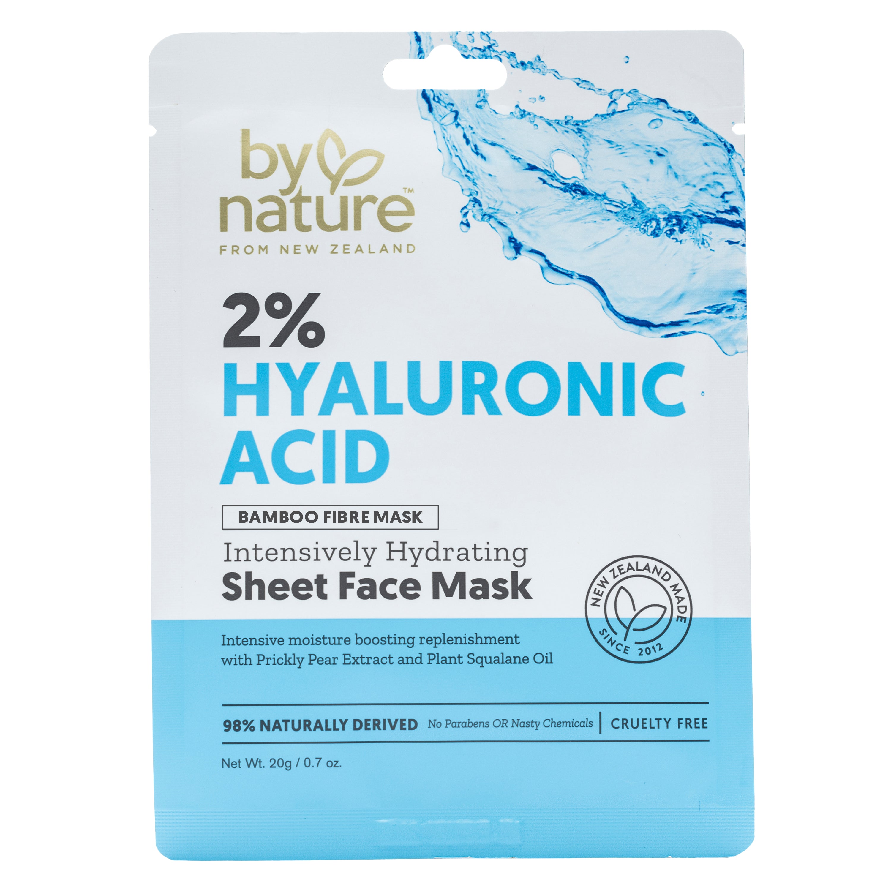 Sheet Face Mask With 2% Hyaluronic Acid - Intensively Hydrating