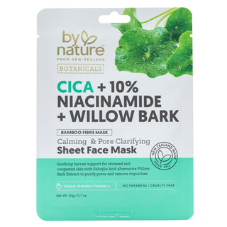 Cica + 10% Niacinamide + Willow Bark Sheet Face Mask