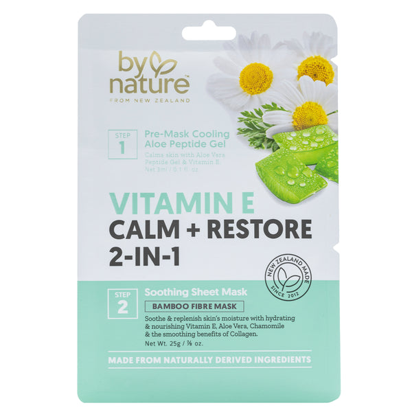 2-in-1 Face Mask With Vitamin E to Calm & Restore Your Skin – By